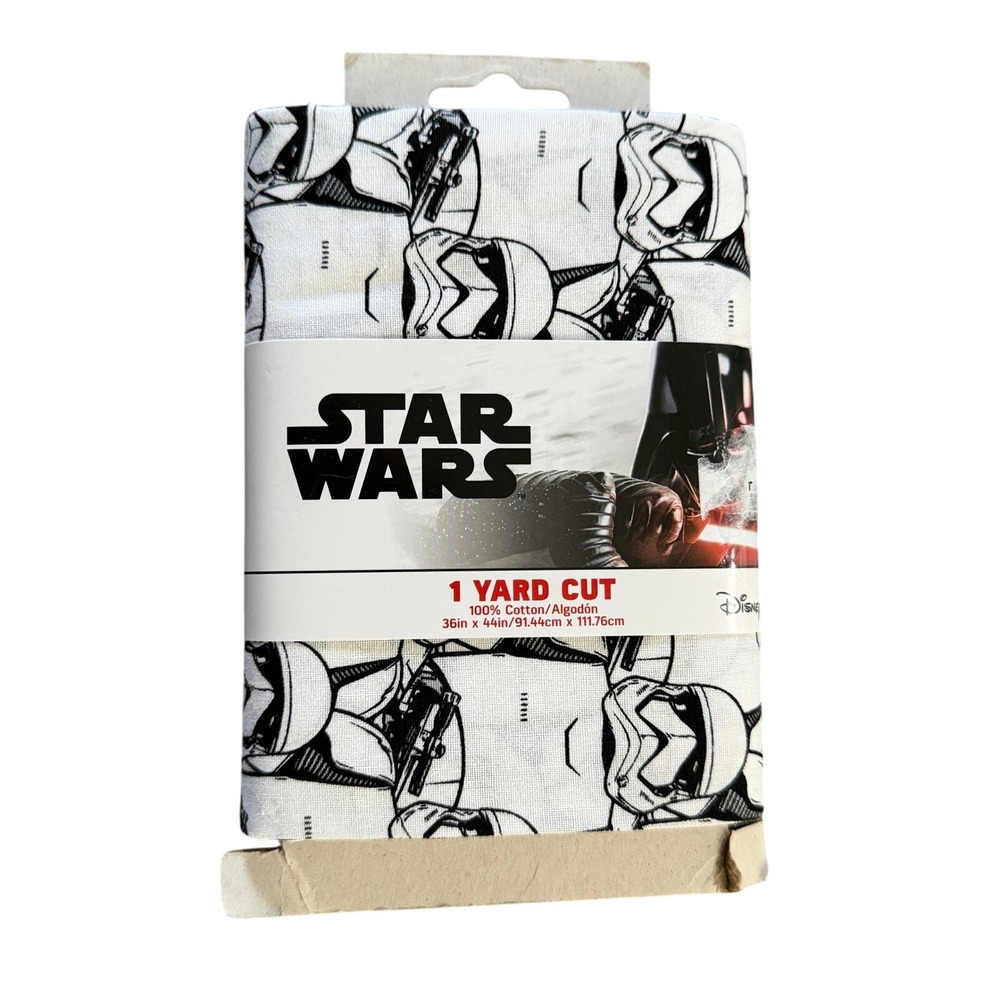 Star Wars Stormtrooper Fabric 1 Yard 100% Cotton Licensed Sewing Craft Material